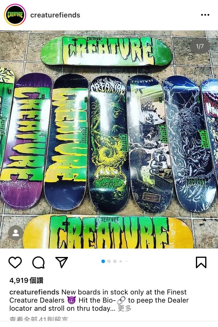 Creature skateboard
